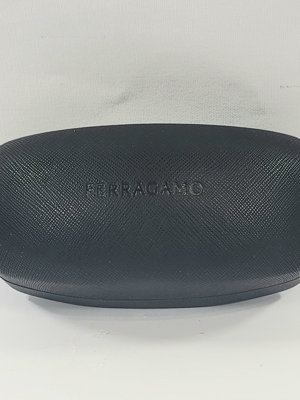 Ferragamo Hard Clamshell Sunglass Eyeglass Case Black